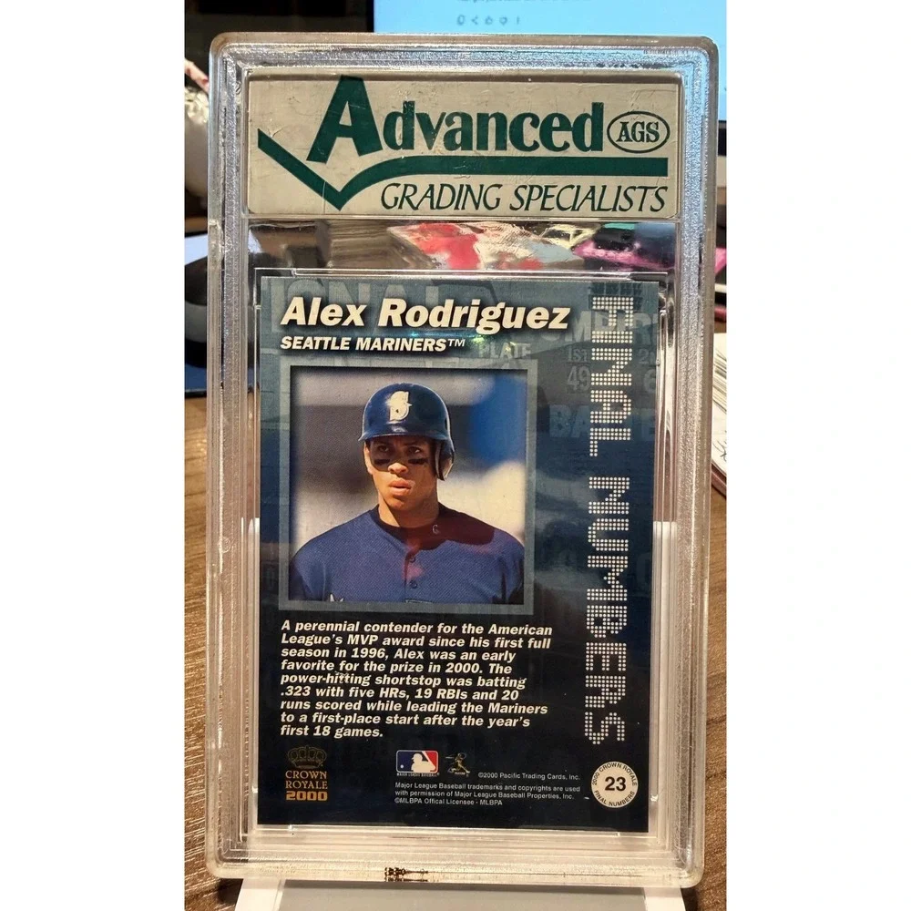 2000 Crown Royale Final Numbers #23 Alex Rodriquez AGS 9
